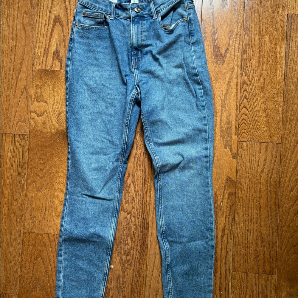 H&M Blue Skinny High Waist Jeans - Sleek Fit